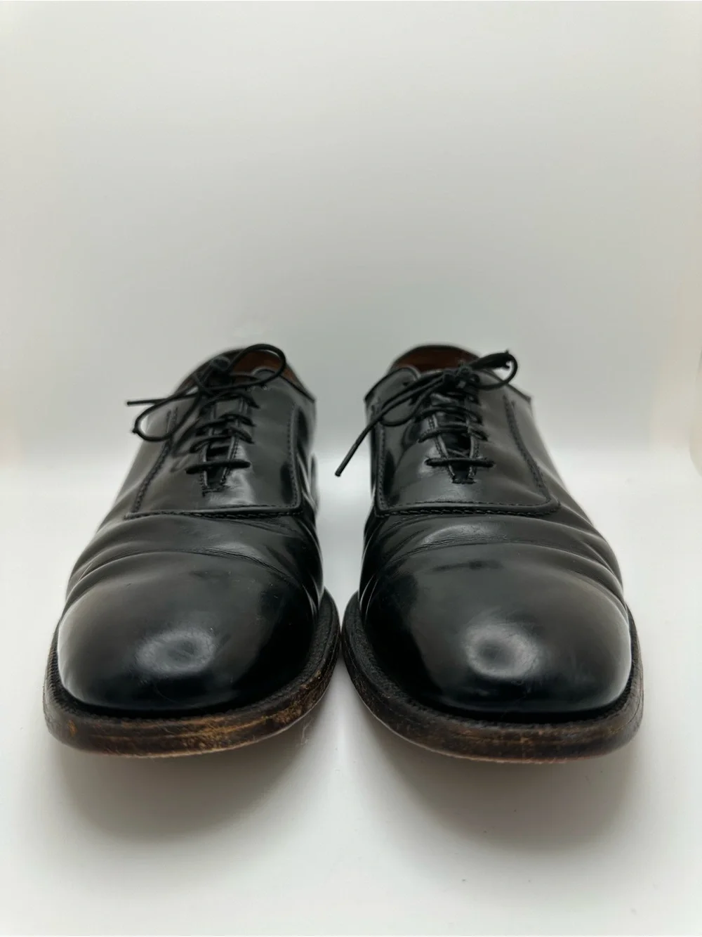Allen Edmonds 7304 Classic Men’s Black Leather Cap-Toe Oxford Lace-Up Shoes 11.5